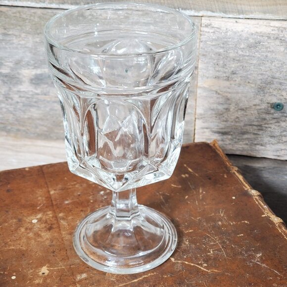 Fairfield Clear by Anchor Hocking - Water Goblet - Vintage 70's. #2 - Picture 2 of 10